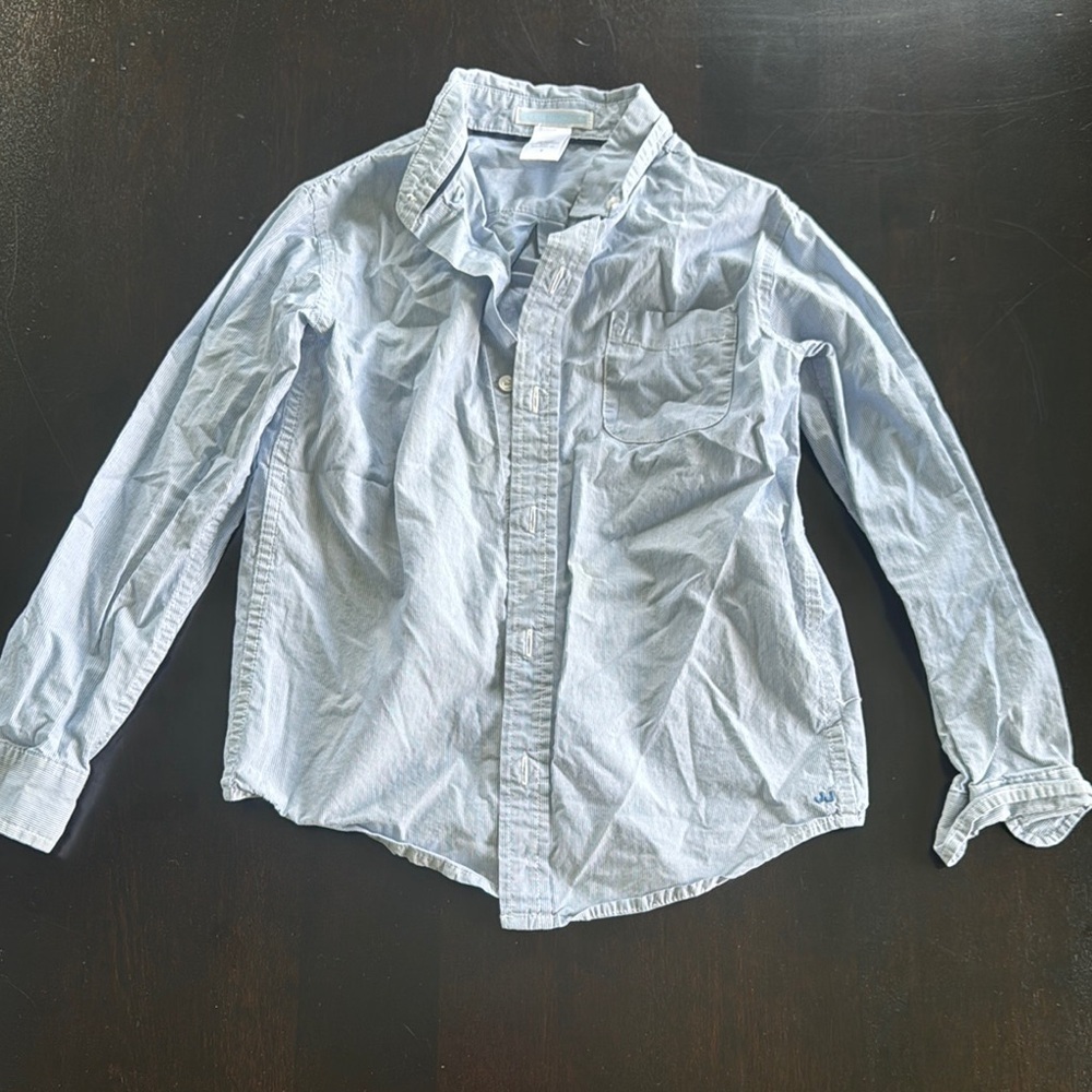 Janie and Jack Classic Blue Button Down Shirt